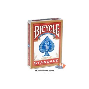 Jeu de carte de la marque Bicycle de type standard contenant 54 cartes de format "poker"