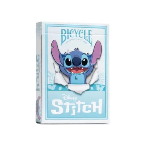 Jeu de cartes Bicycle Disney Stitch – deck bleu illustré, édition collector officielle